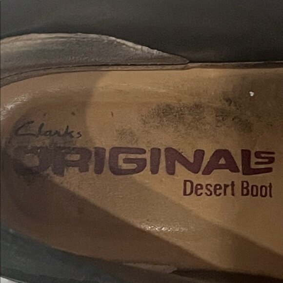 Clark's Original Black Suede Leather Desert Boot Men's Size 7 Preppy - Picture 9 of 11